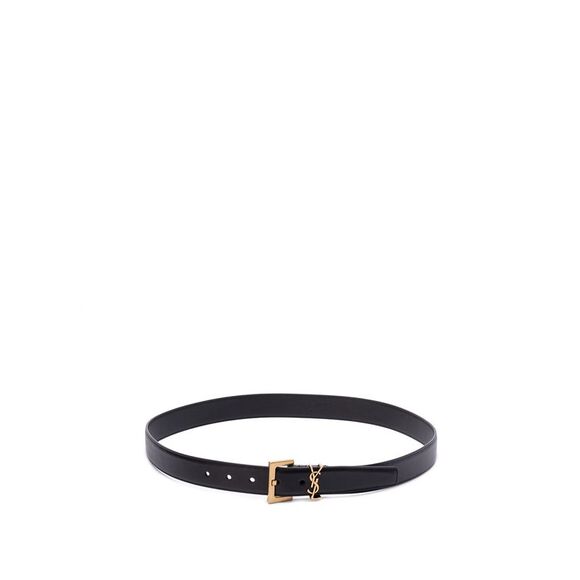 Saint Laurent Women `Cassandre` Belt With Square Buckle